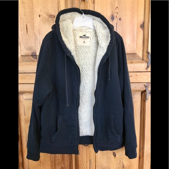 Hollister Sherpa Fleece Lined Hoodie 